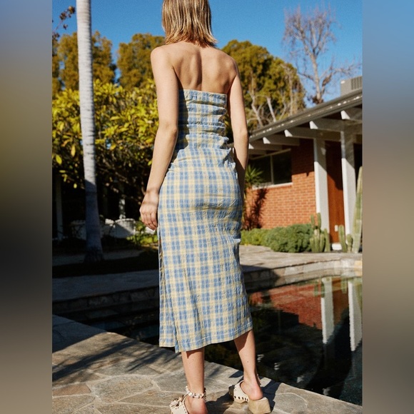 COPY - Free People Brandie Plaid Midi Dress - Picture 3 of 7